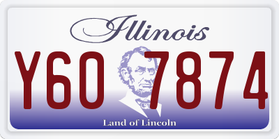 IL license plate Y607874