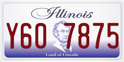 IL license plate Y607875