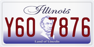 IL license plate Y607876