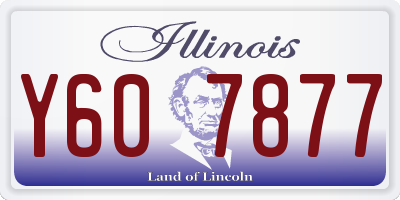 IL license plate Y607877