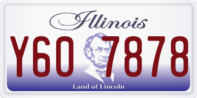 IL license plate Y607878