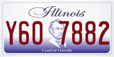 IL license plate Y607882