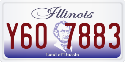 IL license plate Y607883