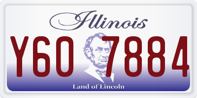 IL license plate Y607884