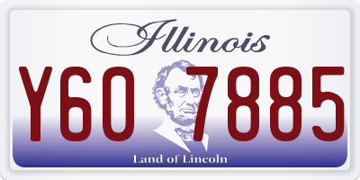 IL license plate Y607885