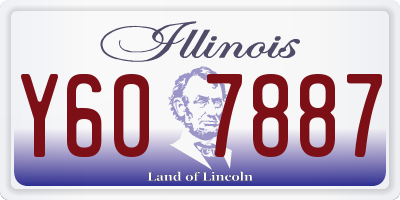 IL license plate Y607887