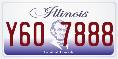 IL license plate Y607888
