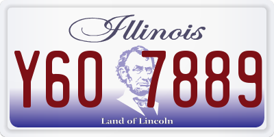 IL license plate Y607889
