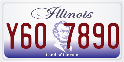 IL license plate Y607890