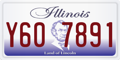 IL license plate Y607891
