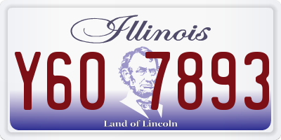 IL license plate Y607893
