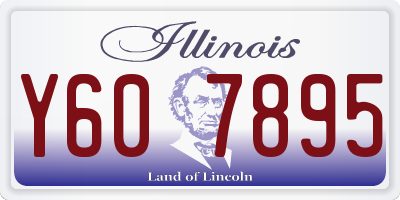 IL license plate Y607895