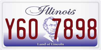 IL license plate Y607898