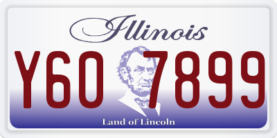 IL license plate Y607899