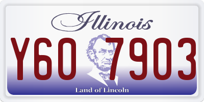 IL license plate Y607903