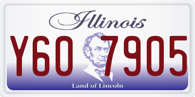 IL license plate Y607905