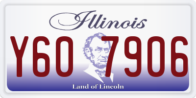IL license plate Y607906