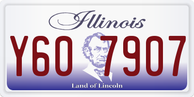 IL license plate Y607907