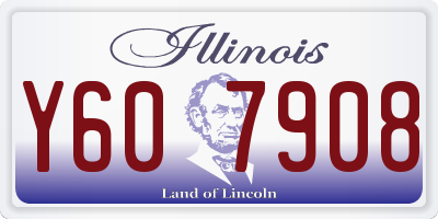 IL license plate Y607908