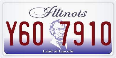 IL license plate Y607910