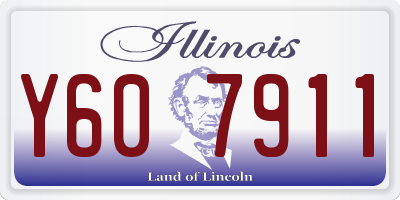 IL license plate Y607911