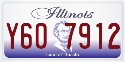 IL license plate Y607912