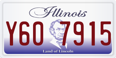 IL license plate Y607915