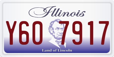 IL license plate Y607917