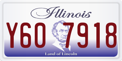IL license plate Y607918