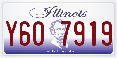 IL license plate Y607919