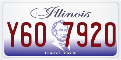 IL license plate Y607920