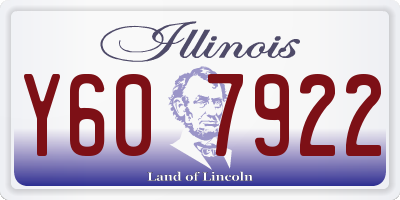 IL license plate Y607922