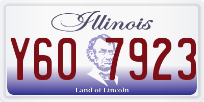 IL license plate Y607923