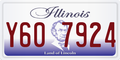 IL license plate Y607924