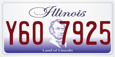 IL license plate Y607925