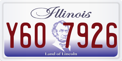 IL license plate Y607926