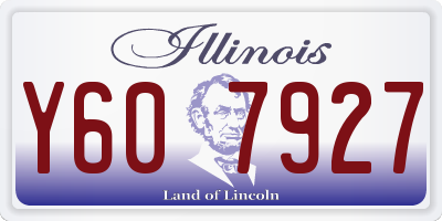 IL license plate Y607927