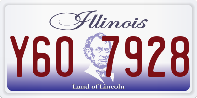 IL license plate Y607928