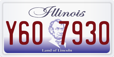 IL license plate Y607930
