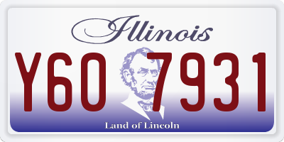IL license plate Y607931