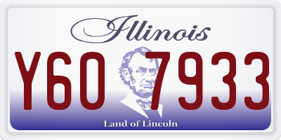 IL license plate Y607933