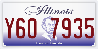 IL license plate Y607935
