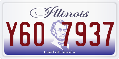 IL license plate Y607937