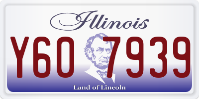 IL license plate Y607939