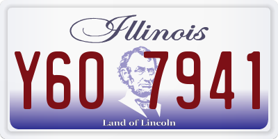 IL license plate Y607941