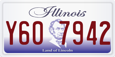 IL license plate Y607942