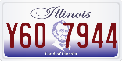 IL license plate Y607944