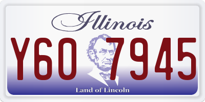 IL license plate Y607945