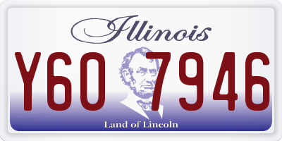 IL license plate Y607946