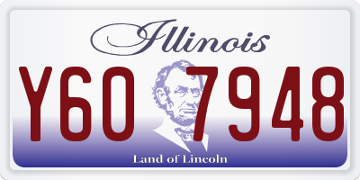 IL license plate Y607948